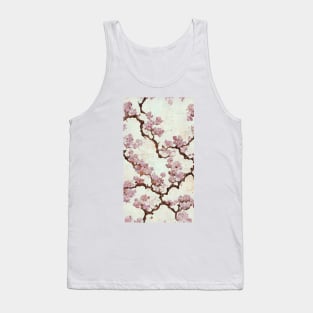 Cherry Blossom Mural Painting Tank Top